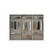 Schwebetürenschrank >Elara< in grau metallic / Spiegel - 271x210x62 (BxHxT)
