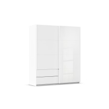 Schwebetürenschrank >Elara< in alpinweiß...