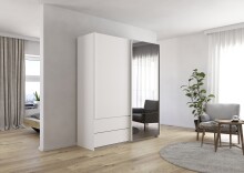 Schwebetürenschrank >Elara< in alpinweiß...