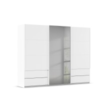 Schwebetürenschrank >Elara< in alpinweiß...
