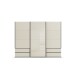 Schwebetürenschrank >Elara< in champagner / Glas champagner - 271x210x62 (BxHxT)