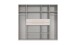 Drehtürenschrank >DIGIT< in SAHARAGRAU DEKOR + GRAFIT - 225x208x58cm (BxHxT)
