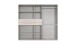 Drehtürenschrank >DIGIT< in SAHARAGRAU + GRAFIT - 225x208x58cm (BxHxT)