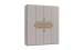 Drehtürenschrank >DIGIT< in KASCHMIR / DORENA EICHE DEKOR - 180x208x58cm (BxHxT)