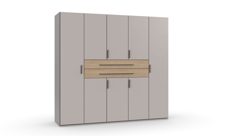 Drehtürenschrank >DIGIT< in KASCHMIR / DORENA EICHE DEKOR - 225x208x58cm (BxHxT)