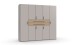 Drehtürenschrank >DIGIT< in KASCHMIR / DORENA EICHE DEKOR - 225x208x58cm (BxHxT)