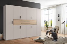 Drehtürenschrank >DIGIT< in KASCHMIR / DORENA EICHE DEKOR - 270x208x58cm (BxHxT)
