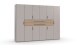 Drehtürenschrank >DIGIT< in KASCHMIR / DORENA EICHE DEKOR - 270x208x58cm (BxHxT)