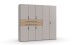 Drehtürenschrank >DIGIT< in KASCHMIR / DORENA EICHE DEKOR - 225x208x58cm (BxHxT)