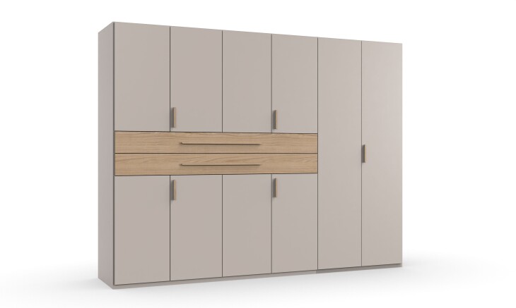 Drehtürenschrank >DIGIT< in KASCHMIR / DORENA EICHE DEKOR - 270x208x58cm (BxHxT)