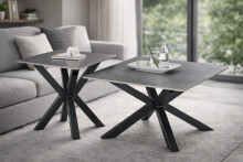 Couchtisch >Janin< (2er-Set) Steinoptik-grau /...