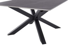Couchtisch >Janin< (2er-Set) Steinoptik-grau / schwarz- 80x45x80 / 55x55x55 (B/H/T)