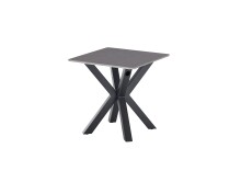 Couchtisch >Janin< (2er-Set) Steinoptik-grau / schwarz- 80x45x80 / 55x55x55 (B/H/T)