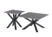 Couchtisch >Janin< (2er-Set) Steinoptik-grau / schwarz- 80x45x80 / 55x55x55 (B/H/T)