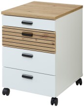 Rollcontainer >Glenn< in Weiß / Artisan...