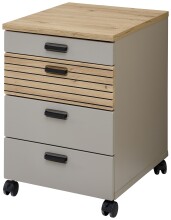 Rollcontainer >Glenn< in Basalt / Artisan Eiche...