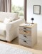 Rollcontainer >Glenn< in Basalt / Artisan Eiche Dekor, MDF - 45x66x55cm (BxHxT)