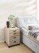 Rollcontainer >Glenn< in Basalt / Artisan Eiche Dekor, MDF - 45x66x55cm (BxHxT)