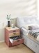 Rollcontainer >Glenn< in Rusty Red / Artisan Eiche Dekor, MDF - 45x66x55 (BxHxT)