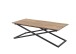 Couchtisch >Allround< in Akazie, Akazie massiv, Metall - 122x46x61cm (BxHxT)
