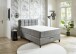 Boxspringbett >TraumZeit< inkl. wendbare 7 Zonen TTFK Matratze & Topper - 140x200 cm anthrazit