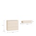Kommode >ALICE SPRINGS< in Sandfarbig - 94,8x83,1x41,5cm (BxHxT)