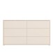 Schubkastenkommode >ALICE SPRINGS< in sandfarbig - 154,5x83,1x41,5cm (BxHxT)
