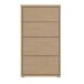 Schubkastenkommode >ALICE SPRINGS< Elegancia Eiche Dekor - 54,8x99,1x34,9cm (BxHxT)