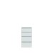 Schubkastenkommode >ALICE SPRINGS< in Secret grey - 54,8x99,1x34,9cm (BxHxT)
