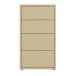 Schubkastenkommode >ALICE SPRINGS< in Buttergelb - 54,8x99,1x34,9cm (BxHxT)