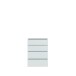 Schubkastenkommode >ALICE SPRINGS< in Secret grey - 74,5x99,1x34,9cm (BxHxT)