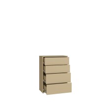 Schubkastenkommode >ALICE SPRINGS< in Buttergelb - 74,5x99,1x34,9cm (BxHxT)