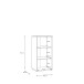 Kommode >ALICE SPRINGS< in Sandfarbig - 49,8x99,1x34,9cm (BxHxT)