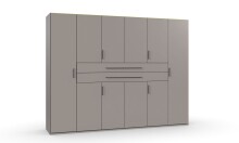 Drehtürenschrank >DIGIT< in SAHARAGRAU -...
