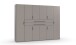 Drehtürenschrank >DIGIT< in SAHARAGRAU - 270x208x58cm (BxHxT)