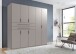 Drehtürenschrank >DIGIT< in SAHARAGRAU - 225x208x58cm (BxHxT)