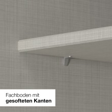 Drehtürenschrank >DIGIT< in GRAFIT - ARTISAN EICHE DEKOR - 225x208x58cm (BxHxT)