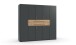 Drehtürenschrank >DIGIT< in GRAFIT - ARTISAN EICHE DEKOR - 225x208x58cm (BxHxT)