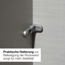 Drehtürenschrank >DIGIT< GRAFIT / ARTISAN EICHE DEKOR / SPIEGEL - 270x208x58 (BxHxT)