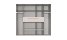 Drehtürenschrank >DIGIT< in KASCHMIR / ARTISAN EICHE DEKOR - 225x208x58 (BxHxT)