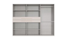 Drehtürenschrank >DIGIT< KASCHMIR / ARTISAN EICHE DEKOR / SPIEGEL - 270x208x58 (BxHxT)