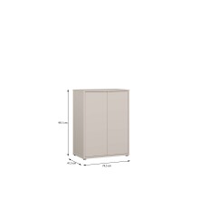 Kommode >ALICE SPRINGS< in sandfarbig - 74,5x99,1x41,5cm (BxHxT)