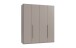 Drehtürenschrank >LONDON< SAHARAGRAU / ARTISAN EICHE DEKOR - 180x208x58cm (BxHxT)