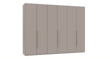 Drehtürenschrank >LONDON< SAHARAGRAU + ARTISAN...