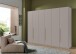 Drehtürenschrank >LONDON< SAHARAGRAU + ARTISAN EICHE DEKOR - 270x208x58cm (BxHxT)