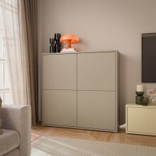 Highboard >ALICE SPRINGS< in Farbe Taupe -...
