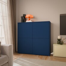 Highboard >ALICE SPRINGS< in Nachtblau -...