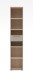 Aktenregal >Santorin< in Riva Eiche / Cashmere - 40x198x38 (BxHxT)