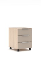Rollcontainer >Santorin< in Riva Eiche / Cashmere -...