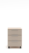 Rollcontainer >Santorin< in Riva Eiche / Cashmere - 45x61x55 (BxHxT)